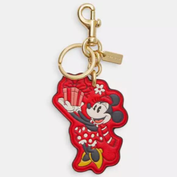 Brand New Disney X Coach Minnie Mouse Bag Charm - Picture 5 of 5